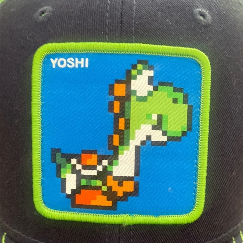 Super Mario Kids' Green and Blue Yoshi Cap